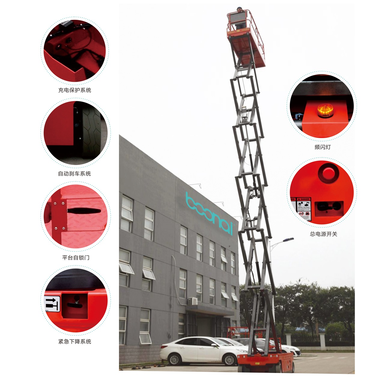 自行走剪叉式高空作業(yè)平臺（液壓馬達驅動）